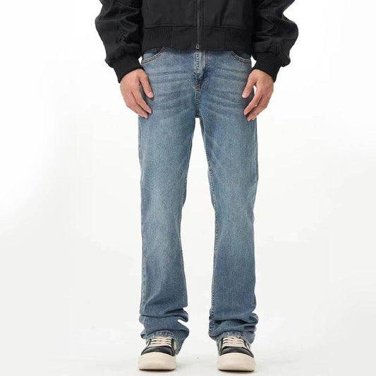 Fashion Personality Straight Fit Jeans Men - Mubimart