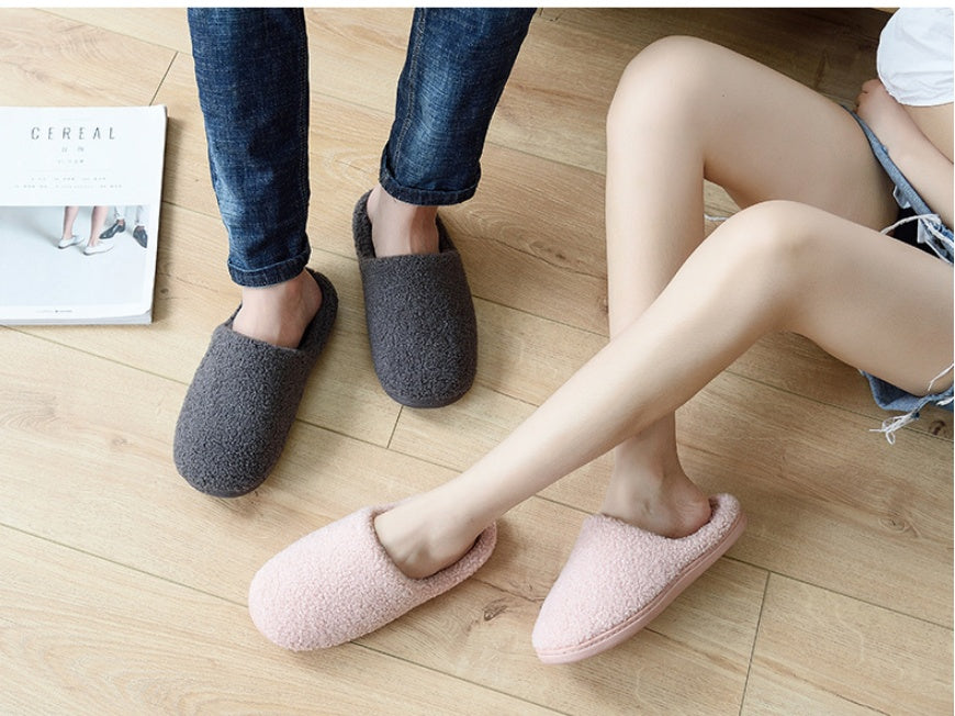 Winter cotton slippers women indoor home - Mubimart -  