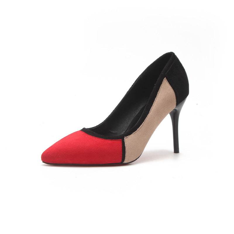 Colorblock high heels - Mubimart