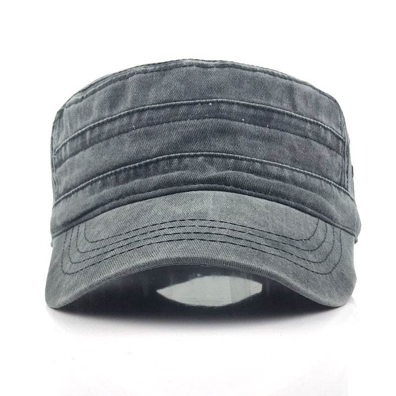 Flat cap male military cap hat - Mubimart
