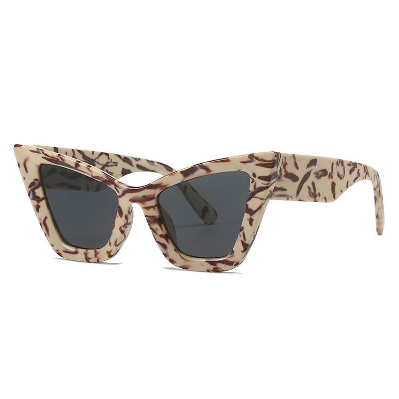 Cat-eye Sunglasses Retro Modern Trend European And American Street Patting Glasses - Mubimart