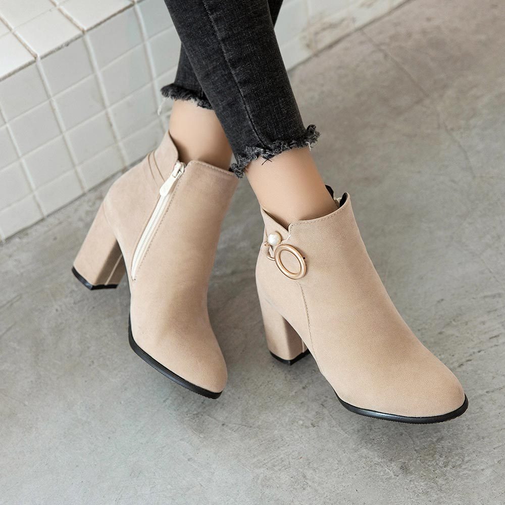 British pointed booties