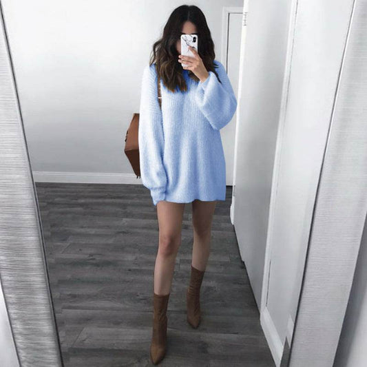 Plus-size casual sweater - Mubimart