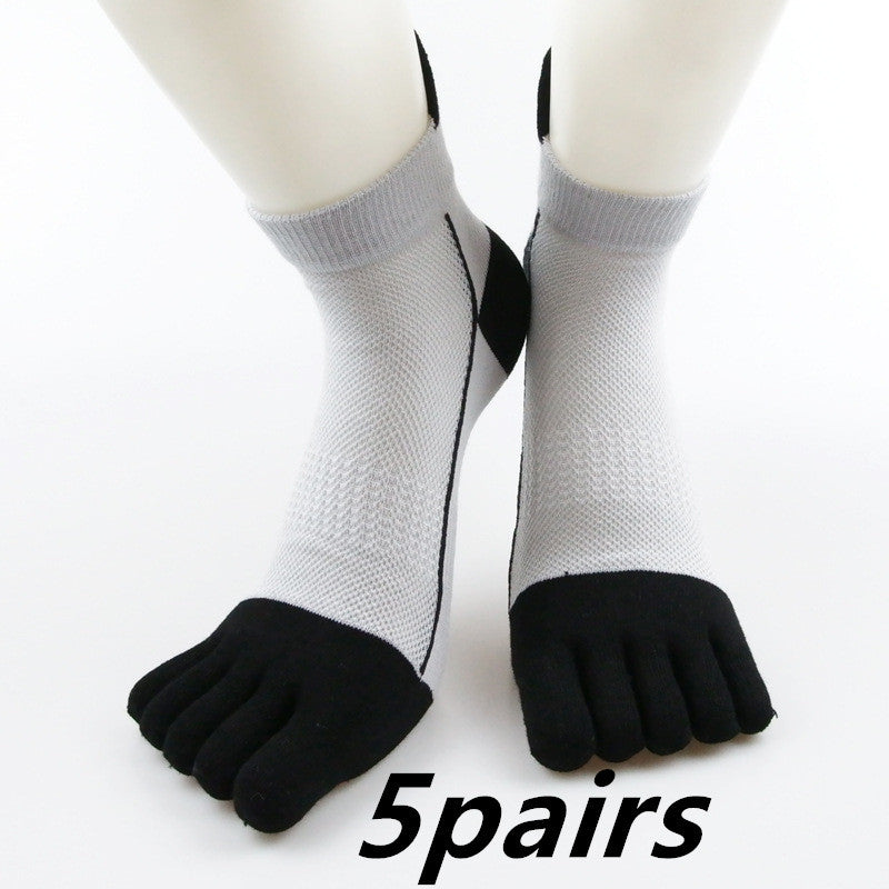 Cotton Toe Socks Men Boy To Protect Ankle Socks - Mubimart -  