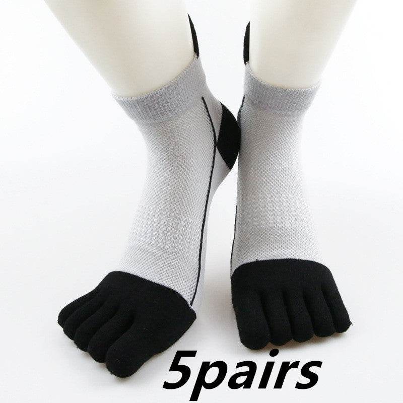 Cotton Toe Socks Men Boy To Protect Ankle Socks - Mubimart