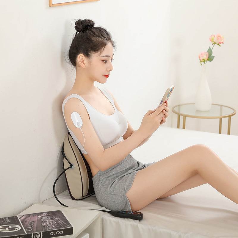 Lumbar Spine Massage Instrument Stretch Support Lumbar Support Back Vibration Multifunctional - Mubimart