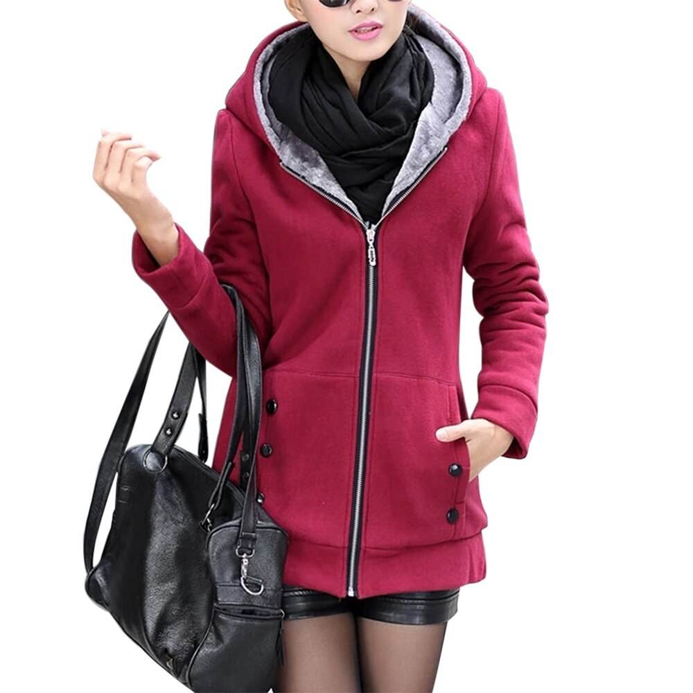 Mid-length plus size sweater coat - Mubimart