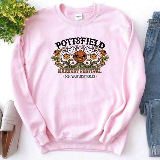 Women's Halloween Pumpkin Print Sweatshirts - Mubimart