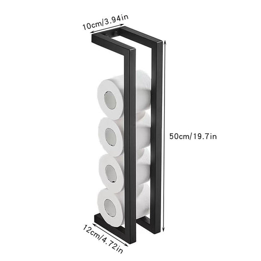 Bathroom Towel Rack Bath Towel Storage Rack Hotel Toilet Towel Roll Stand Dual-use