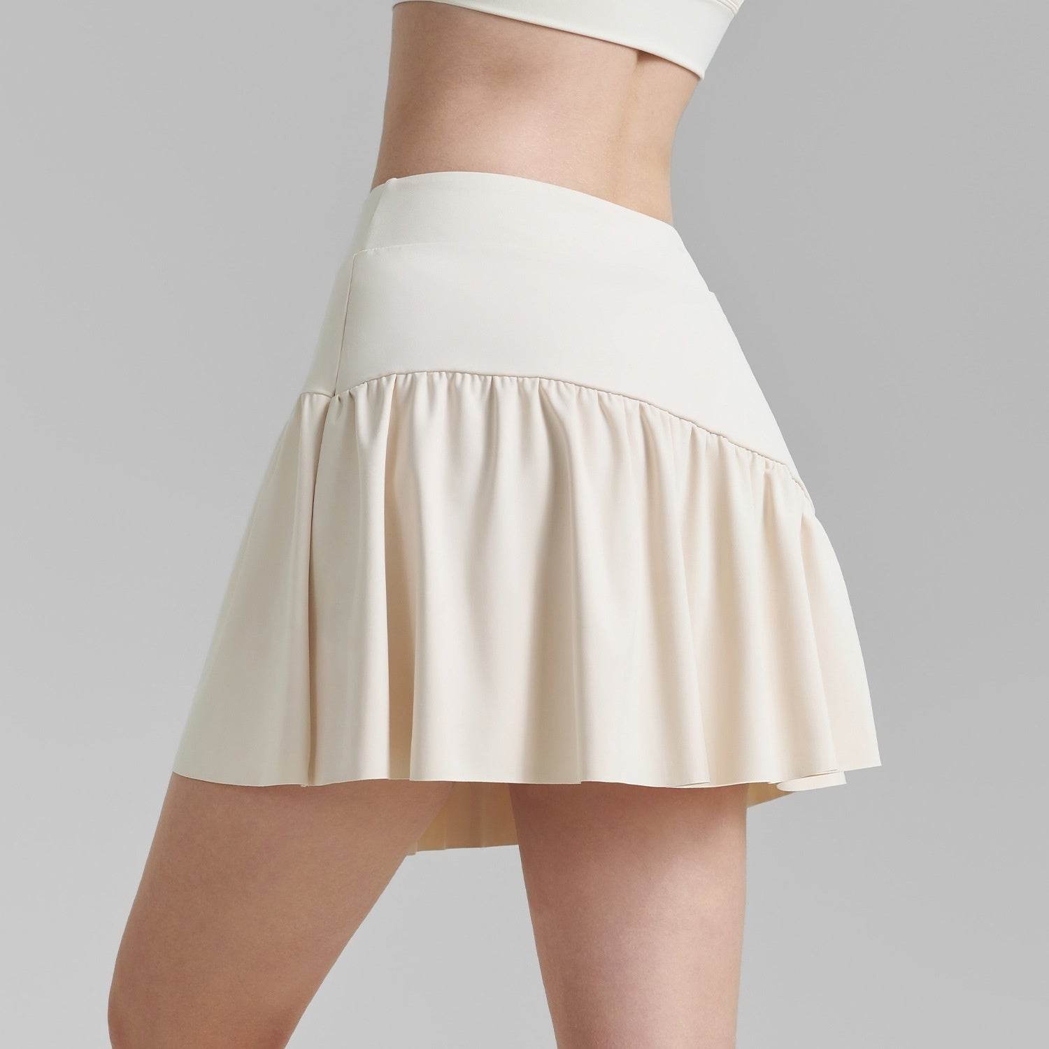 Pleated Fitness Yoga Skirts Sports Tennis Skirt - Mubimart