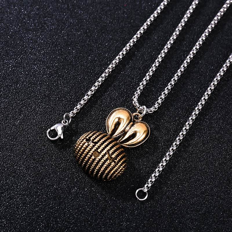 Lovely Rabbit Sweater Chain Fashionable Long Mens And Womens Necklace - Mubimart