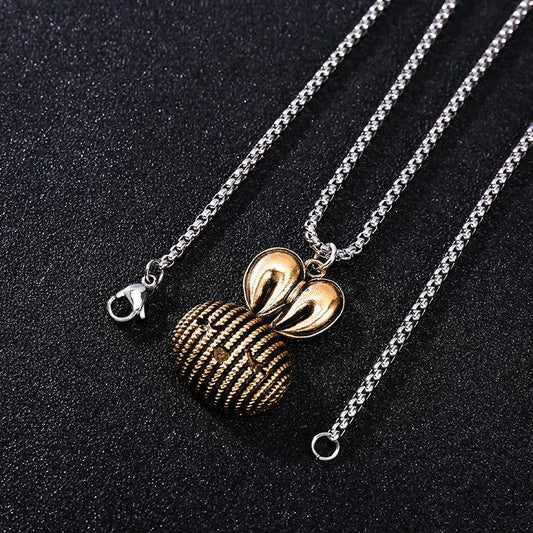 Lovely Rabbit Sweater Chain Fashionable Long Mens And Womens Necklace - Mubimart