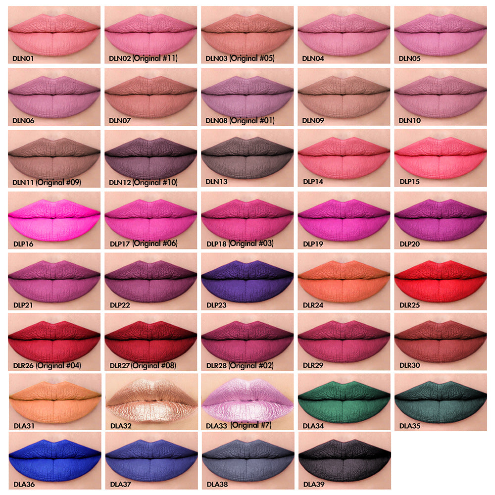 39 Color Non-stick Cup Lasting Lip Gloss Liquid Lipstick - Mubimart -  