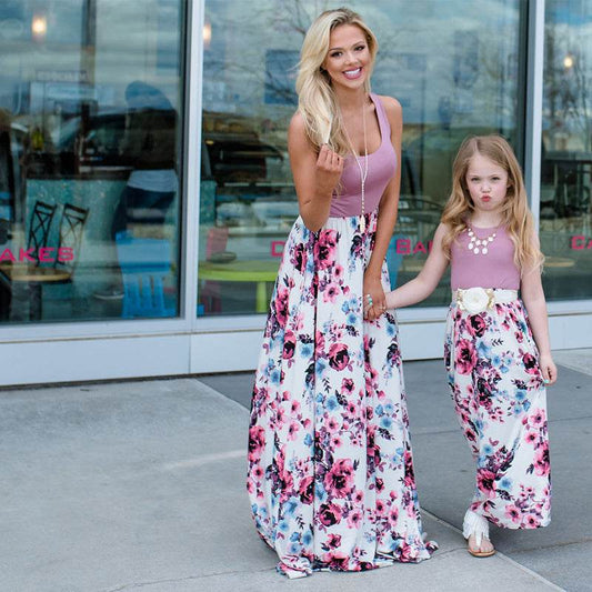 Printed maxi dress - Mubimart