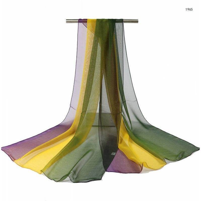 Gradient silk shawl - Mubimart
