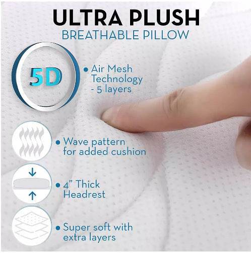 Bathroom Water-flushed Zone Pillow 3D Bath Bathtub Cushion - Mubimart
