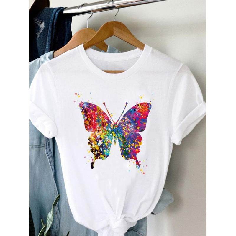 Women's Plus Size Short-sleeved T-shirt - Mubimart