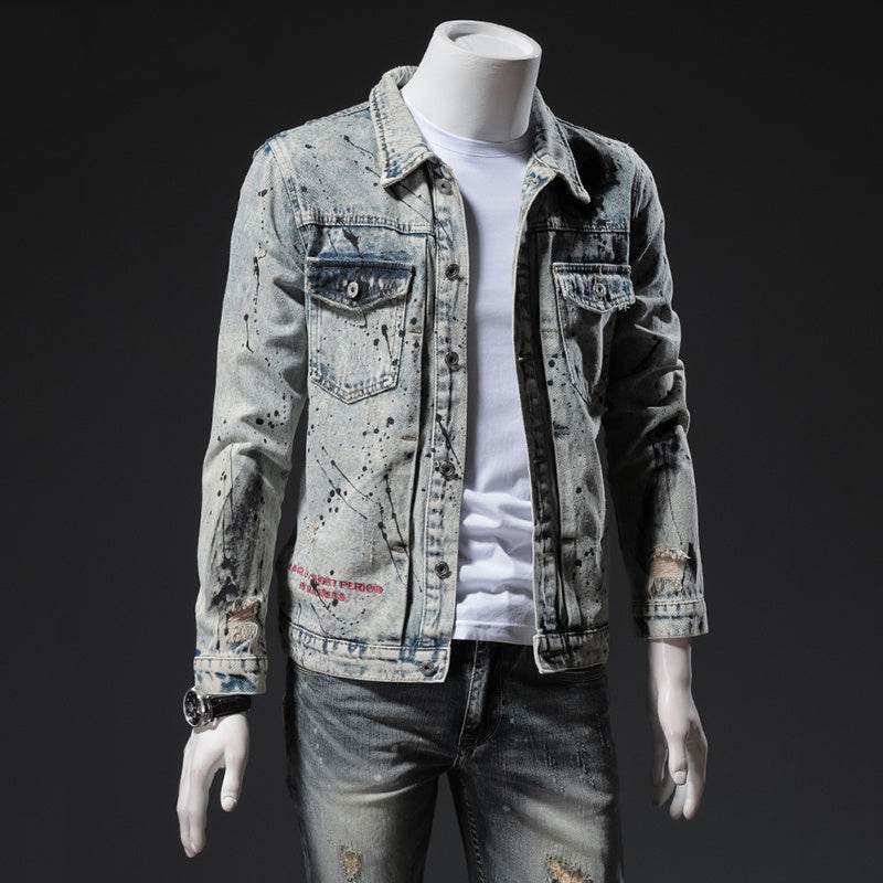 Retro denim jacket - Mubimart