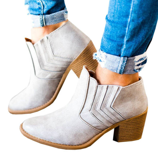 Mid-heel booties - Mubimart