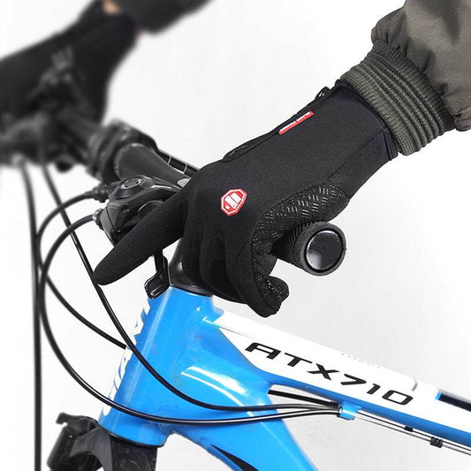 Winter Gloves Touch Screen Riding Motorcycle Sliding Waterproof Sports Gloves With Fleece - Mubimart