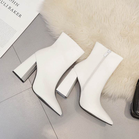 Short boots women Martin boots high heel women shoes - Mubimart