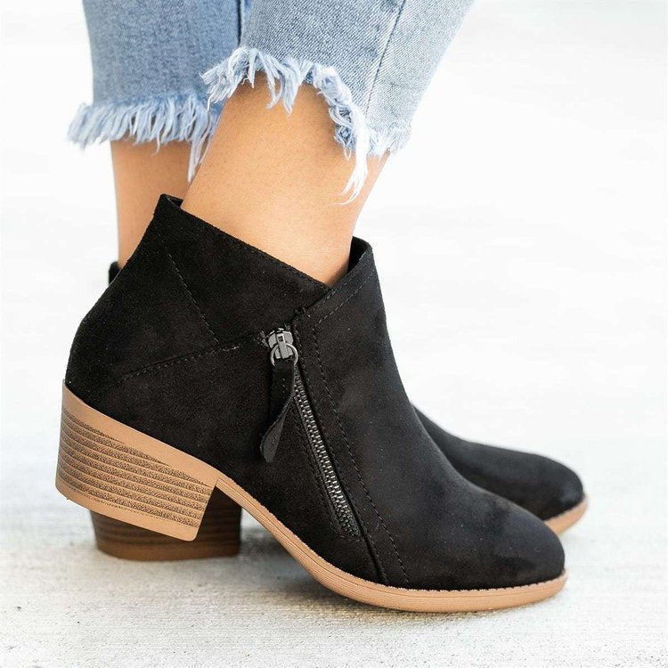 Suede ankle boots