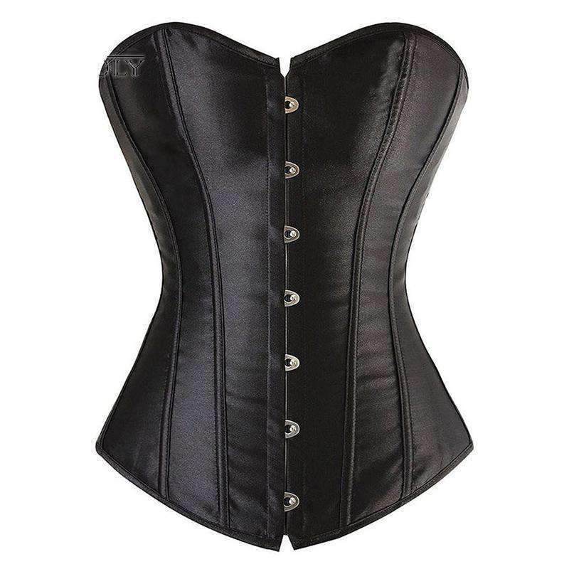 Bustier Lace up Boned Top Corset Waist Shaper - Mubimart