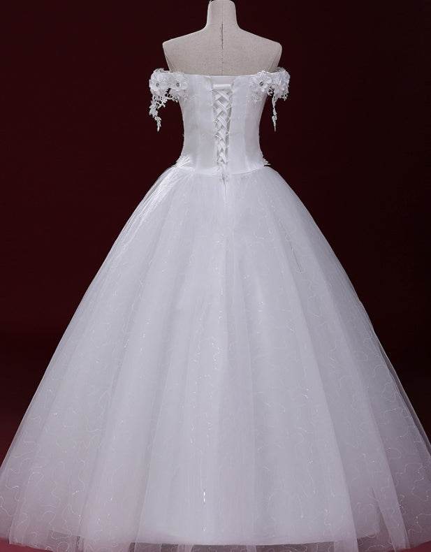 Wedding Dresses Strapless Lace - Mubimart