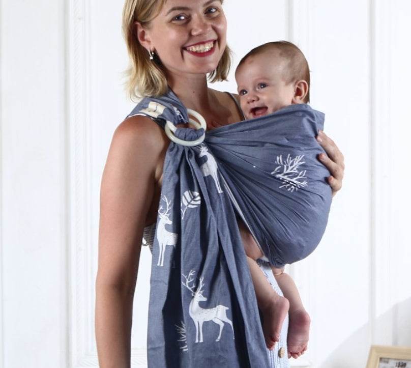 Baby sling solid color baby carrier - Mubimart