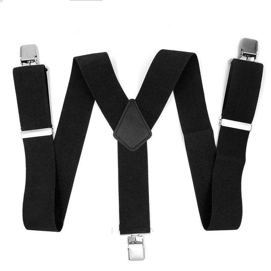 Adult Suspenders Black Men's Suspenders - Mubimart