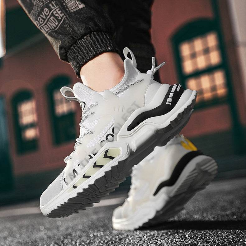 Fashion Sneakers High Top Sport Running Athletic Tennis Walking Shoes Men - Mubimart