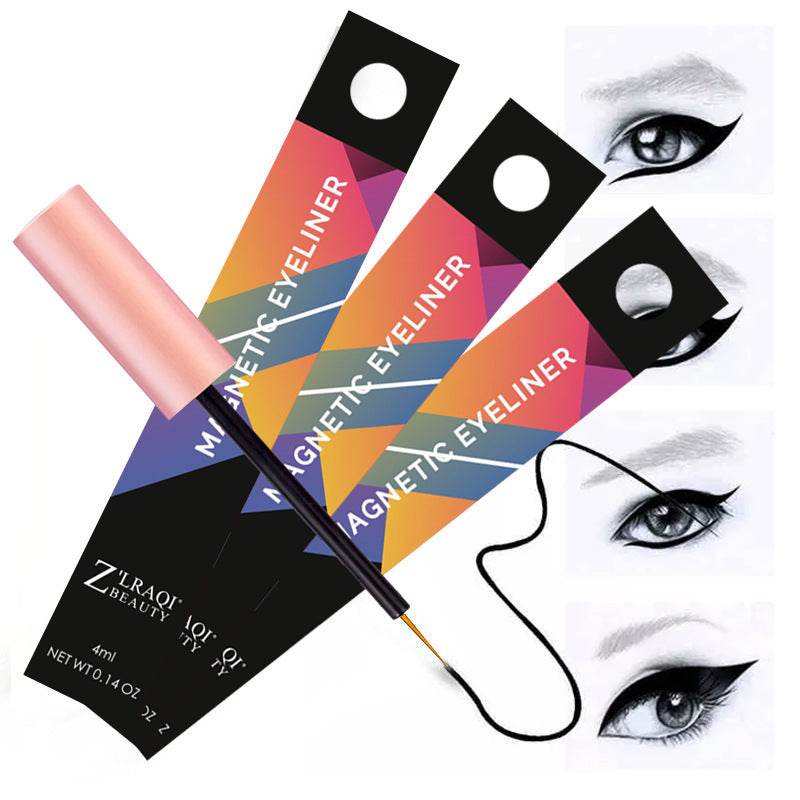 Beauty Magnetic Eyeliner Round Tube Liquid Eyeliner - Mubimart