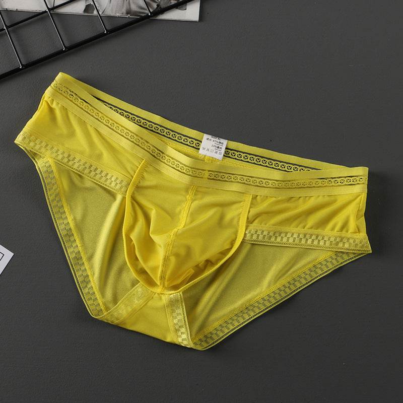 Summer New Translucent Ice Silk Underwear Men Sexy - Mubimart