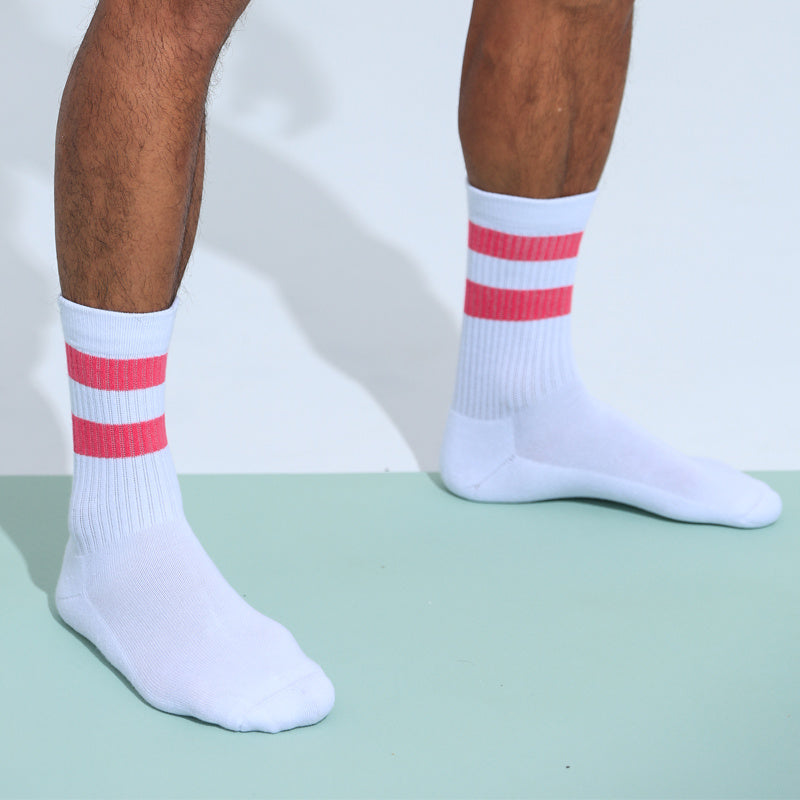 Striped  Socks - Mubimart - Crew socks 