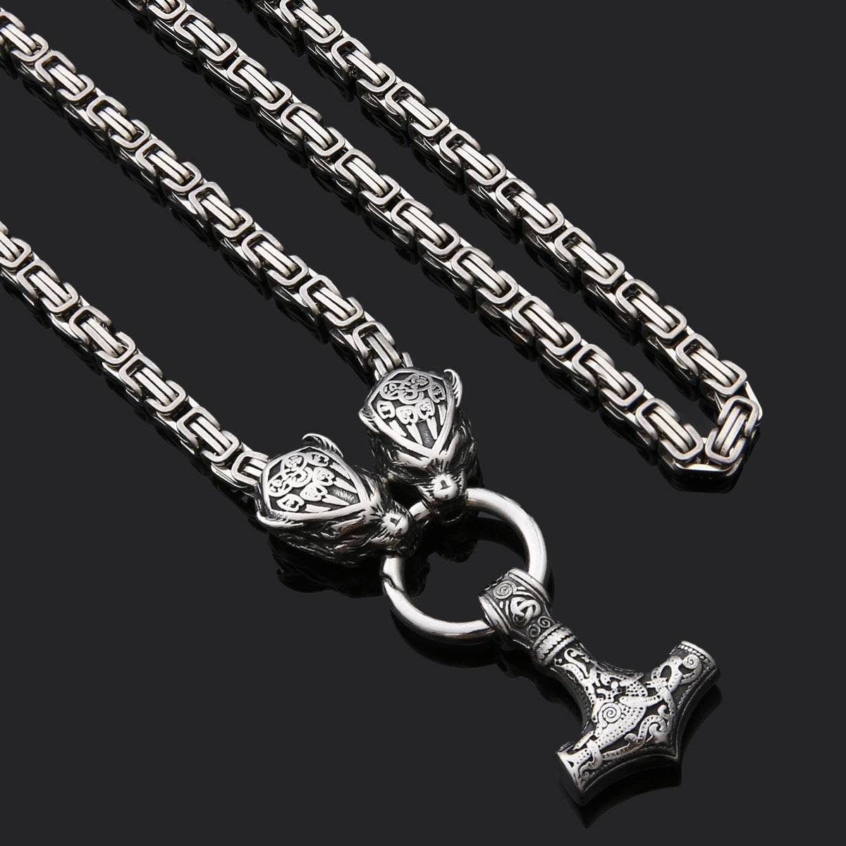 Stainless Steel Pendant Necklace For Men - Mubimart