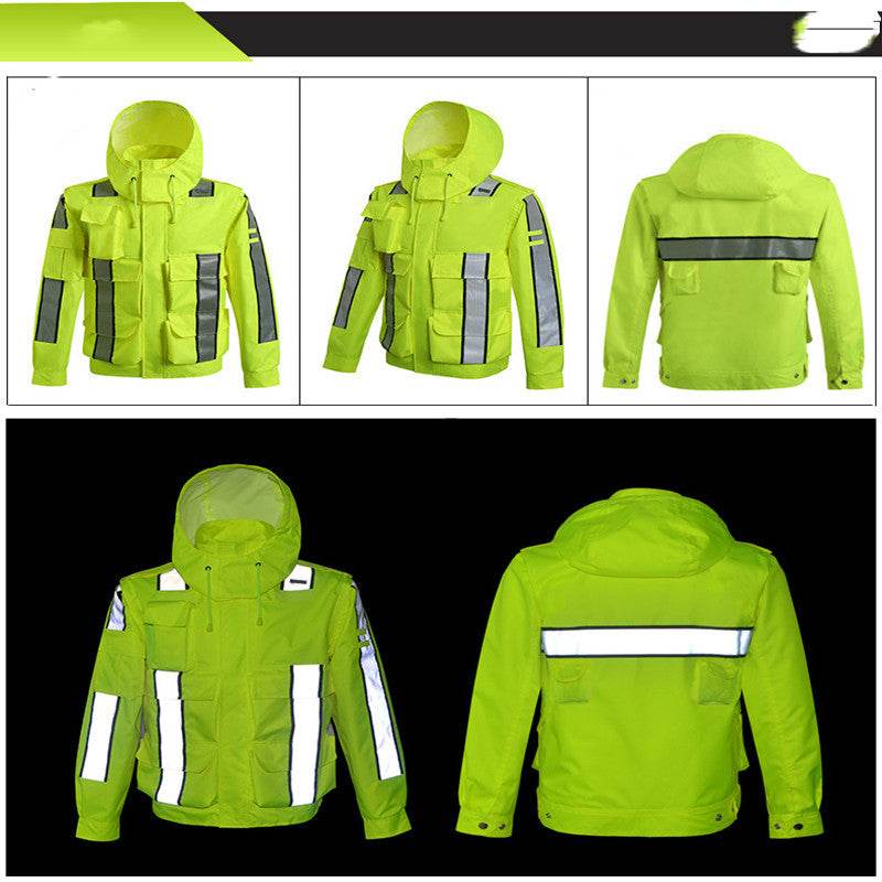 Xinghua Reflective Raincoat Overalls Split Raincoat - Mubimart