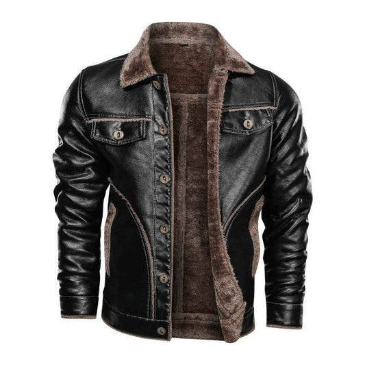 leather jacket - Mubimart