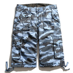 Summer Cotton Camouflage Cargo Shorts