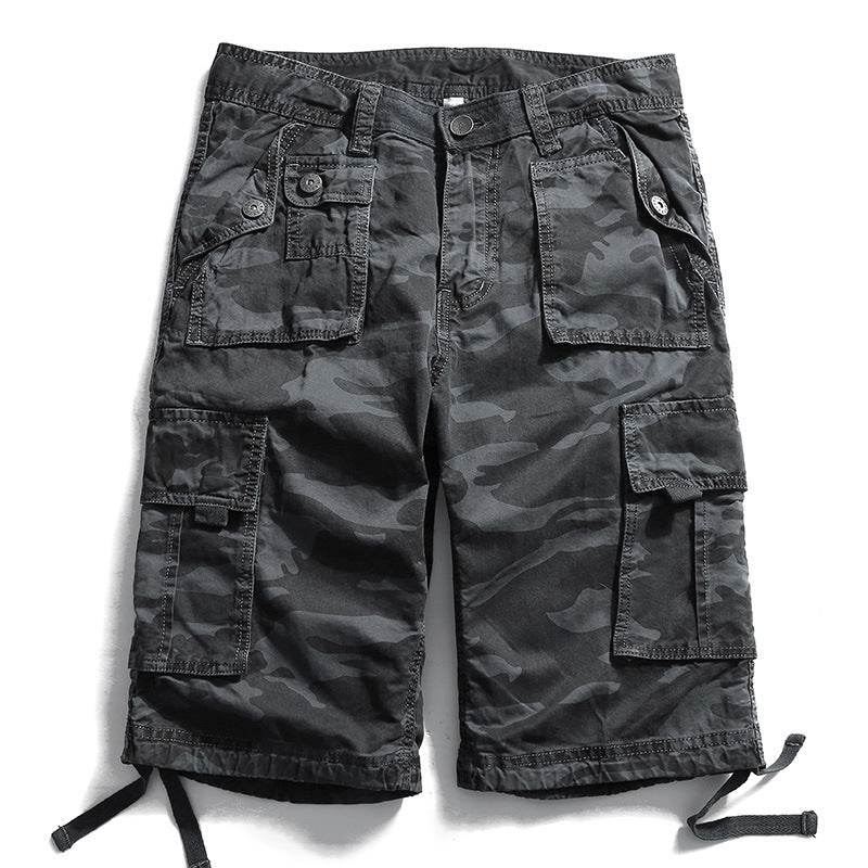 Summer Cotton Camouflage Cargo Shorts - Mubimart