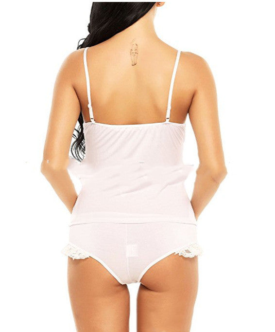 Lace Net Yarn Suit Women's Nightwear Sleepwear - Mubimart -  