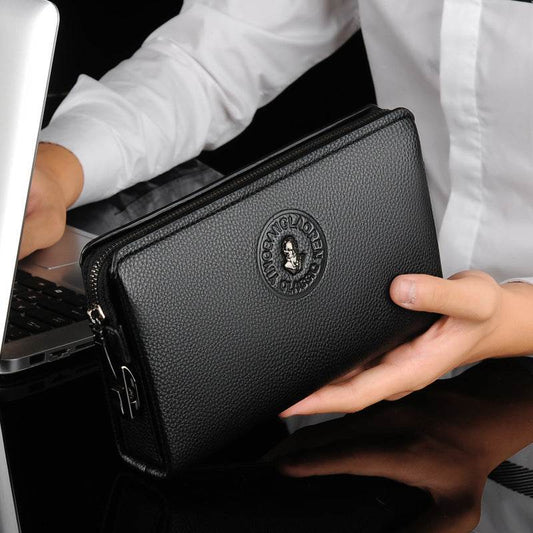 Men's Business Casual Clutch New Soft Leather Clutch - Mubimart