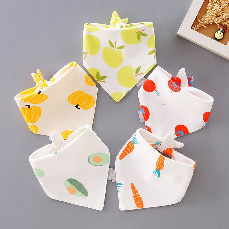 Cotton Bib Children Waterproof Bib Scarf Combination - Mubimart