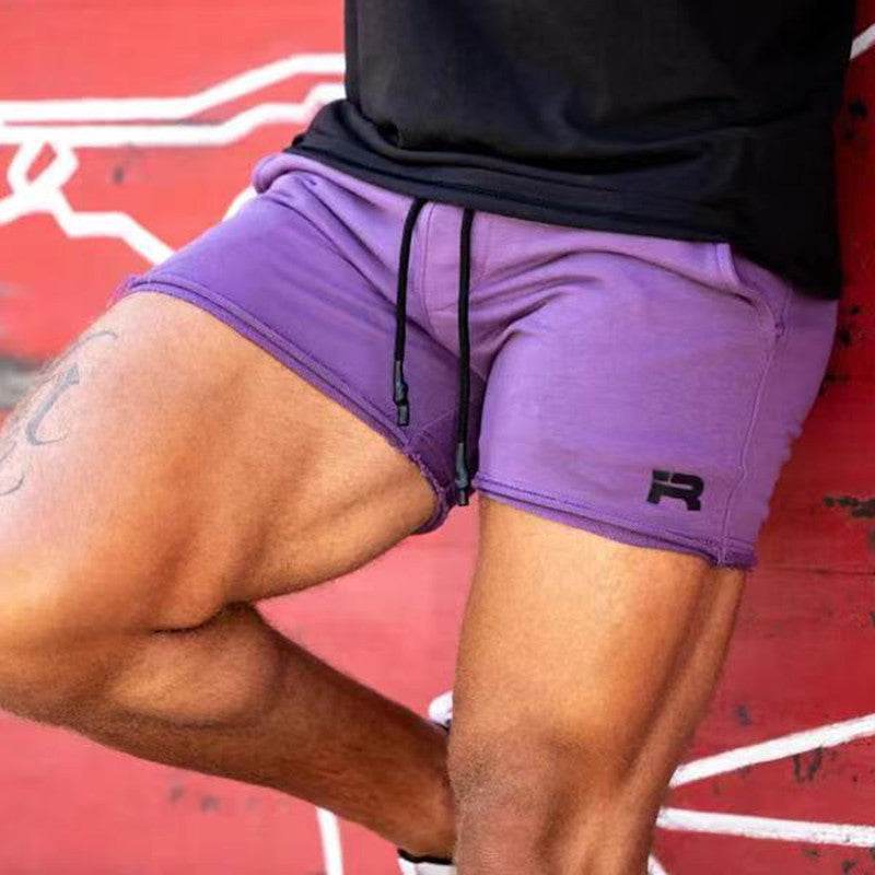 Muscle Workout Brothers Men's Terry Leisure Training Shorts - Mubimart