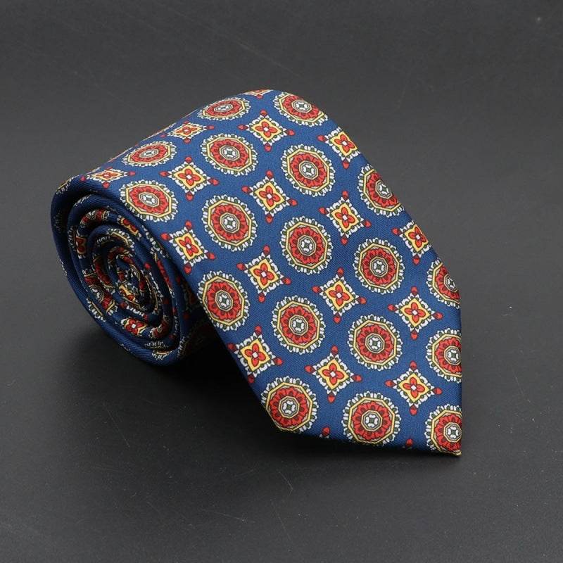 Super Soft Bohemian Silk Ties Men's Fashion 75mm Necktie - Mubimart