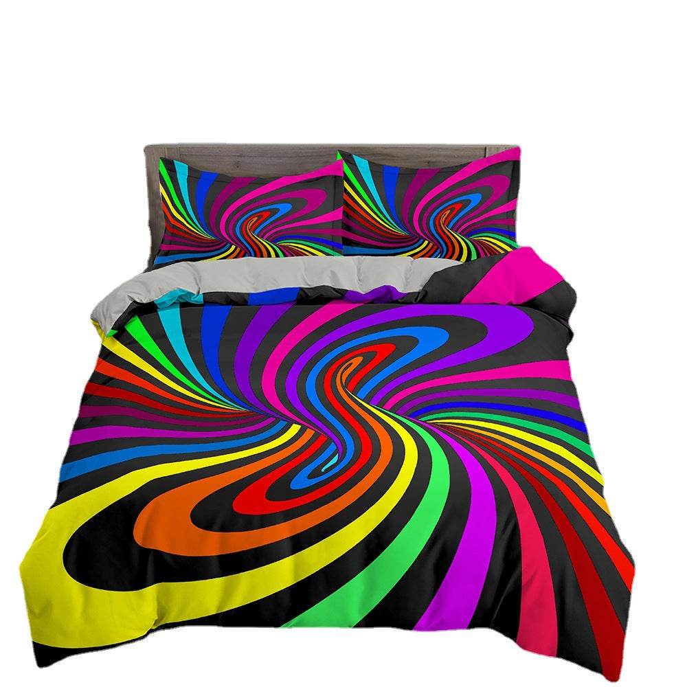 3D Digital Printing Bedding Bed Sheet Fitted Sheet - Mubimart