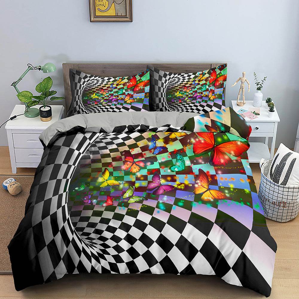 3D Digital Printing Bedding Bed Sheet Fitted Sheet - Mubimart
