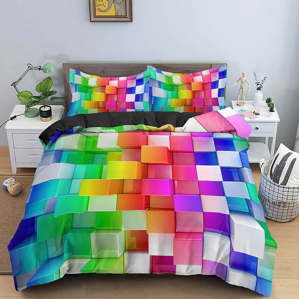 3D Digital Printing Bedding Bed Sheet Fitted Sheet - Mubimart