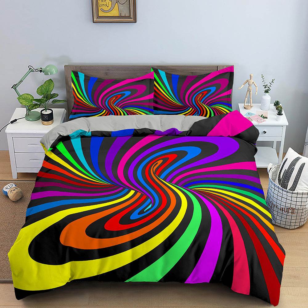 3D Digital Printing Bedding Bed Sheet Fitted Sheet - Mubimart