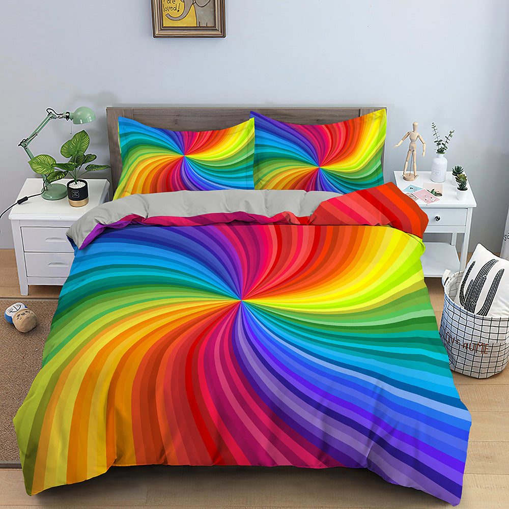 3D Digital Printing Bedding Bed Sheet Fitted Sheet - Mubimart - Bed sheet 