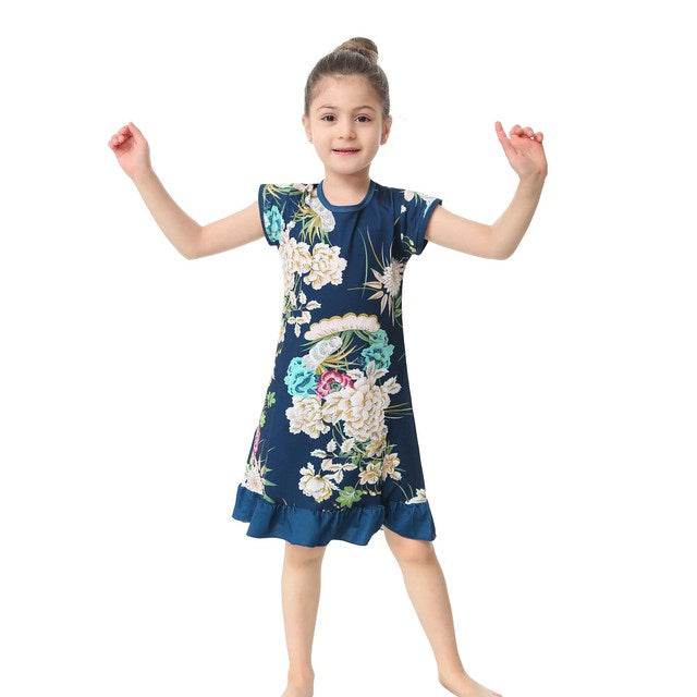 3D Printing Pajamas Children Clothes Children Pajamas Dresses Baby Girls Pajamas Pajamas - Mubimart